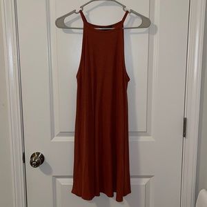 Burnt Orange Tank Top Dress